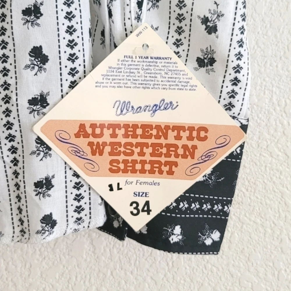 western wrangler vintage shirt - Picture 3 of 5